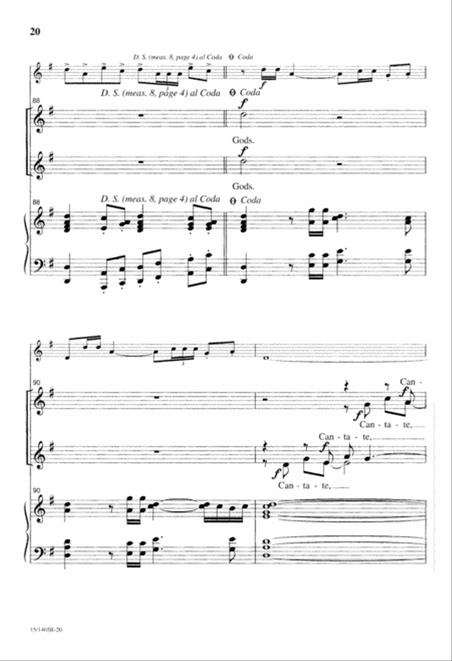 Cantate Domino Cantate Domino SSAA scores gallery preview page 21