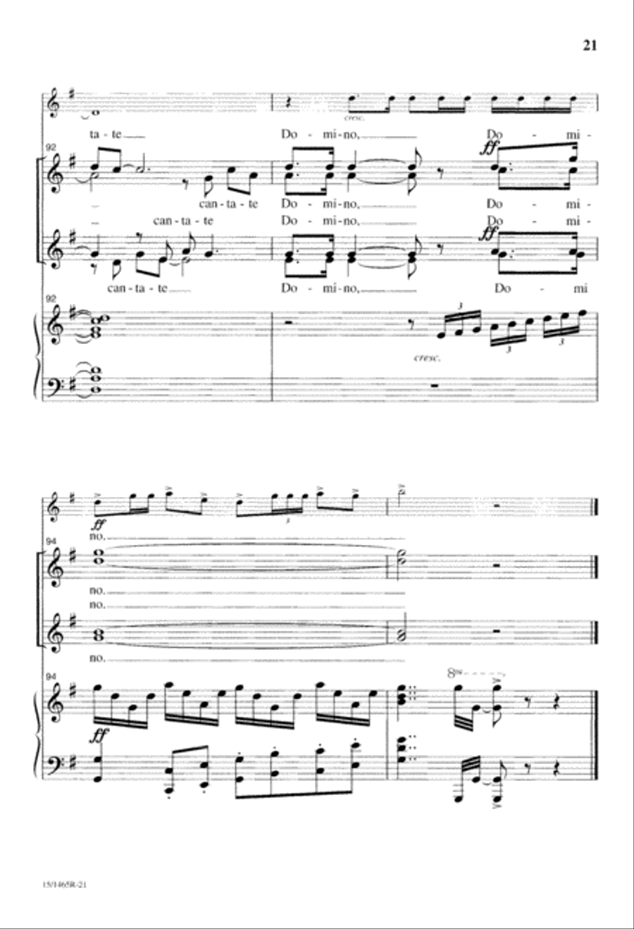 Cantate Domino Cantate Domino SSAA scores gallery preview page 22