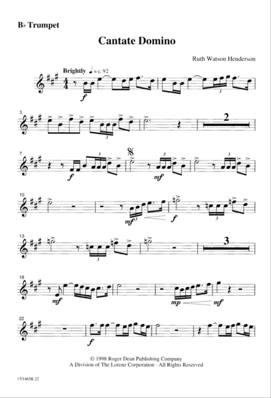 Cantate Domino Cantate Domino SSAA scores gallery preview page 23