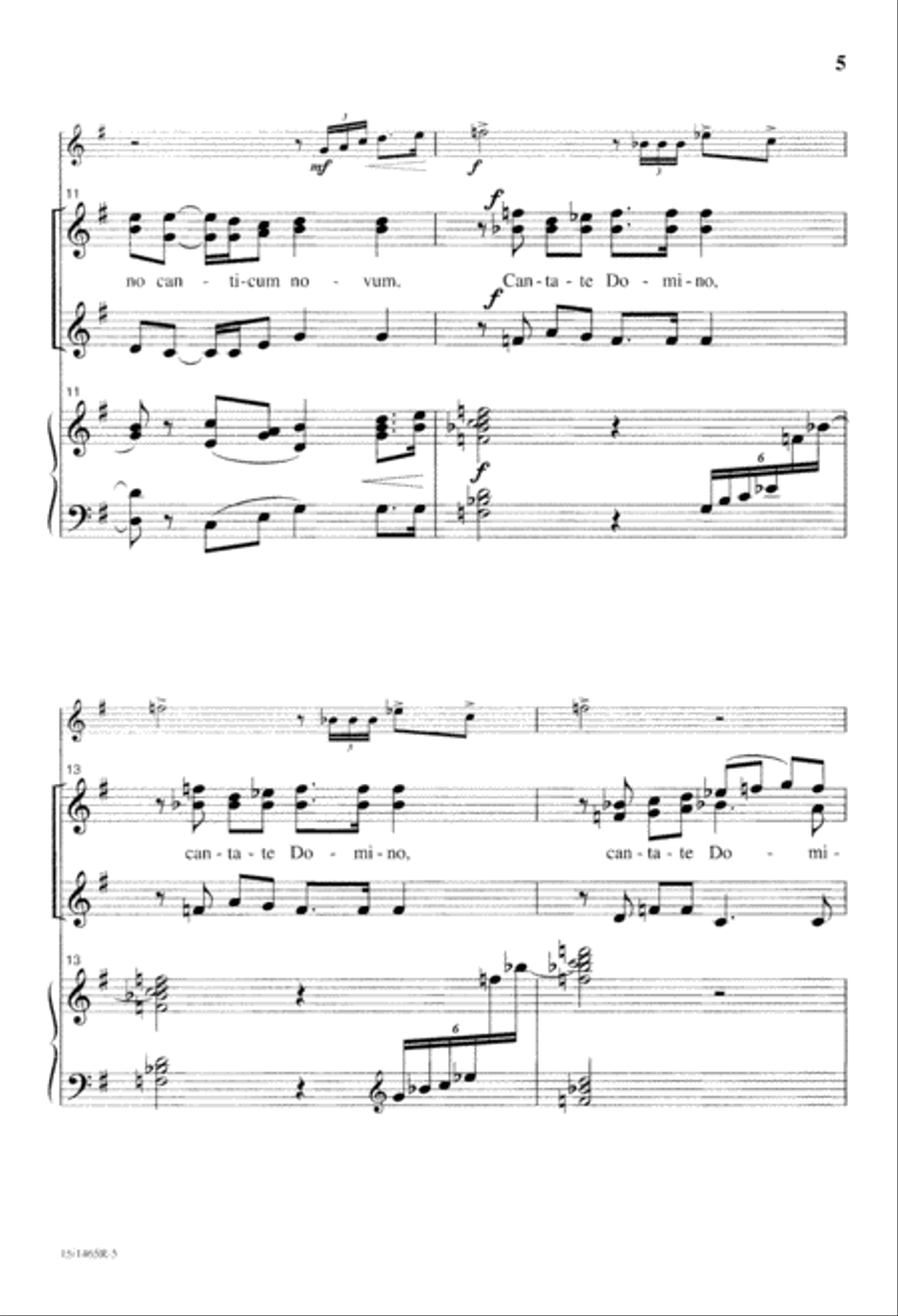 Cantate Domino Cantate Domino SSAA scores gallery preview page 6