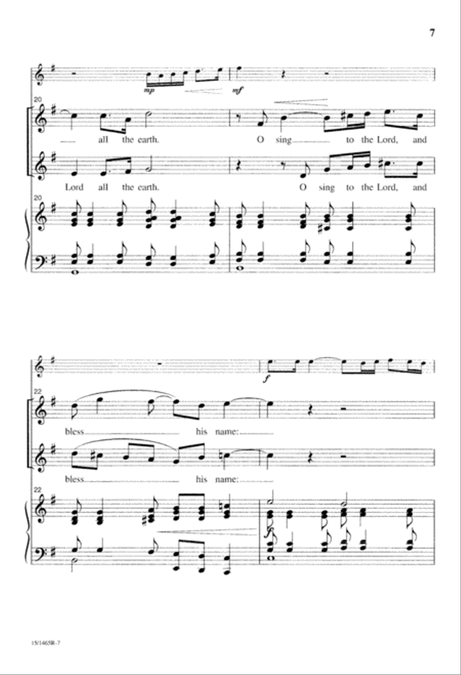 Cantate Domino Cantate Domino SSAA scores gallery preview page 8