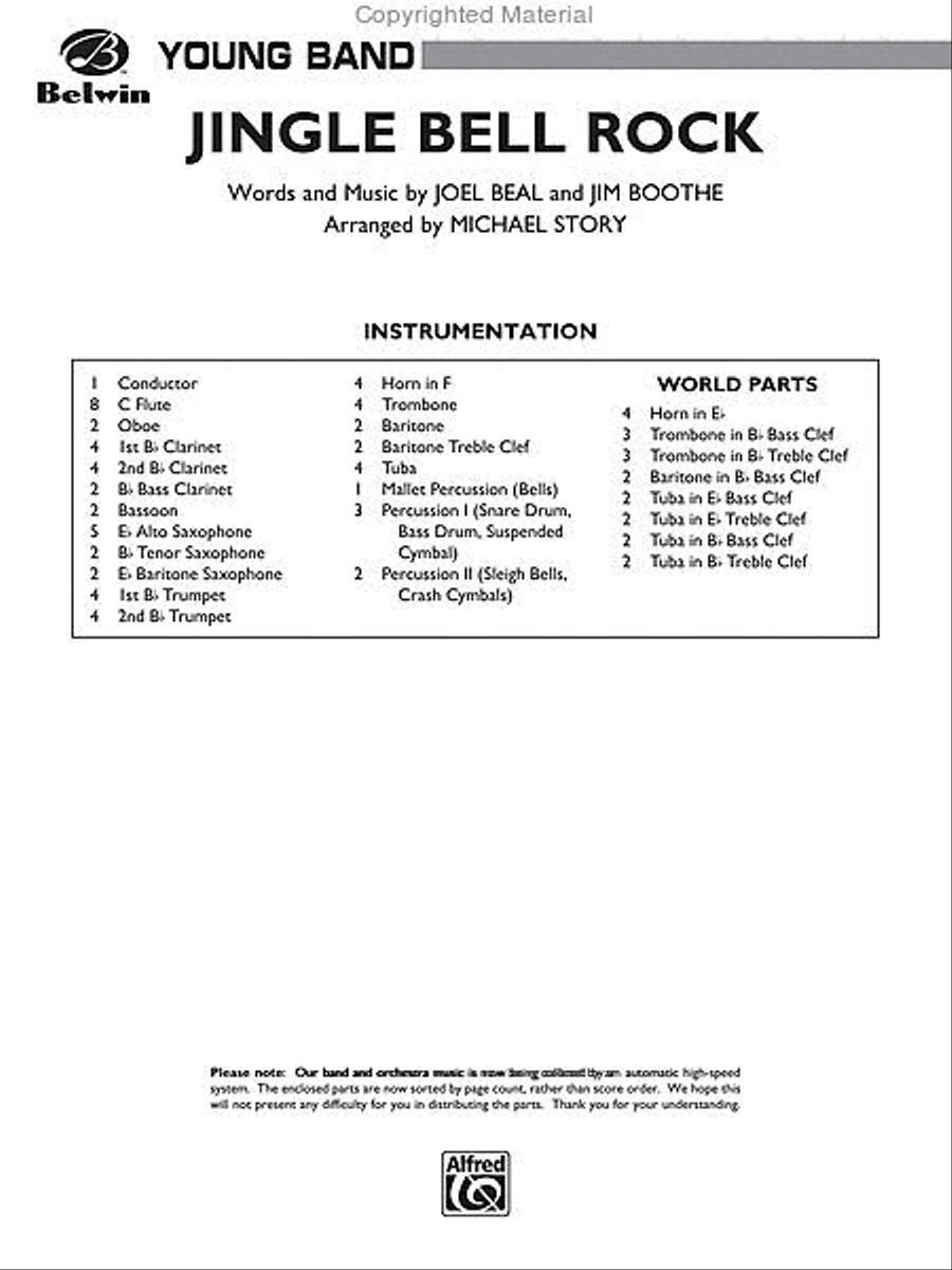 Jingle Bell Rock Jingle Bell Rock Concert Band scores gallery preview page 14