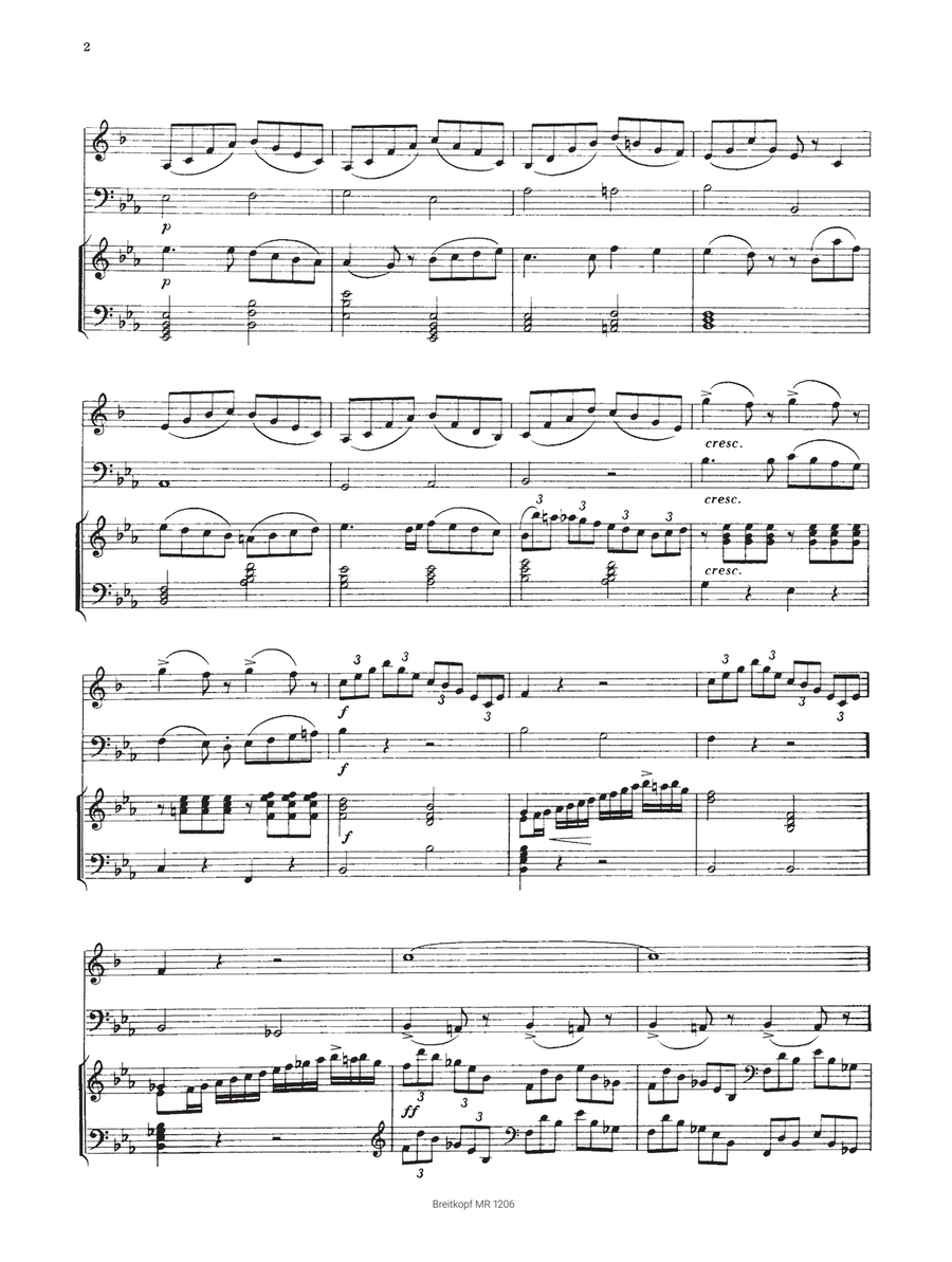 Trio in E flat major Trio in E flat major Piano scores gallery preview page 3