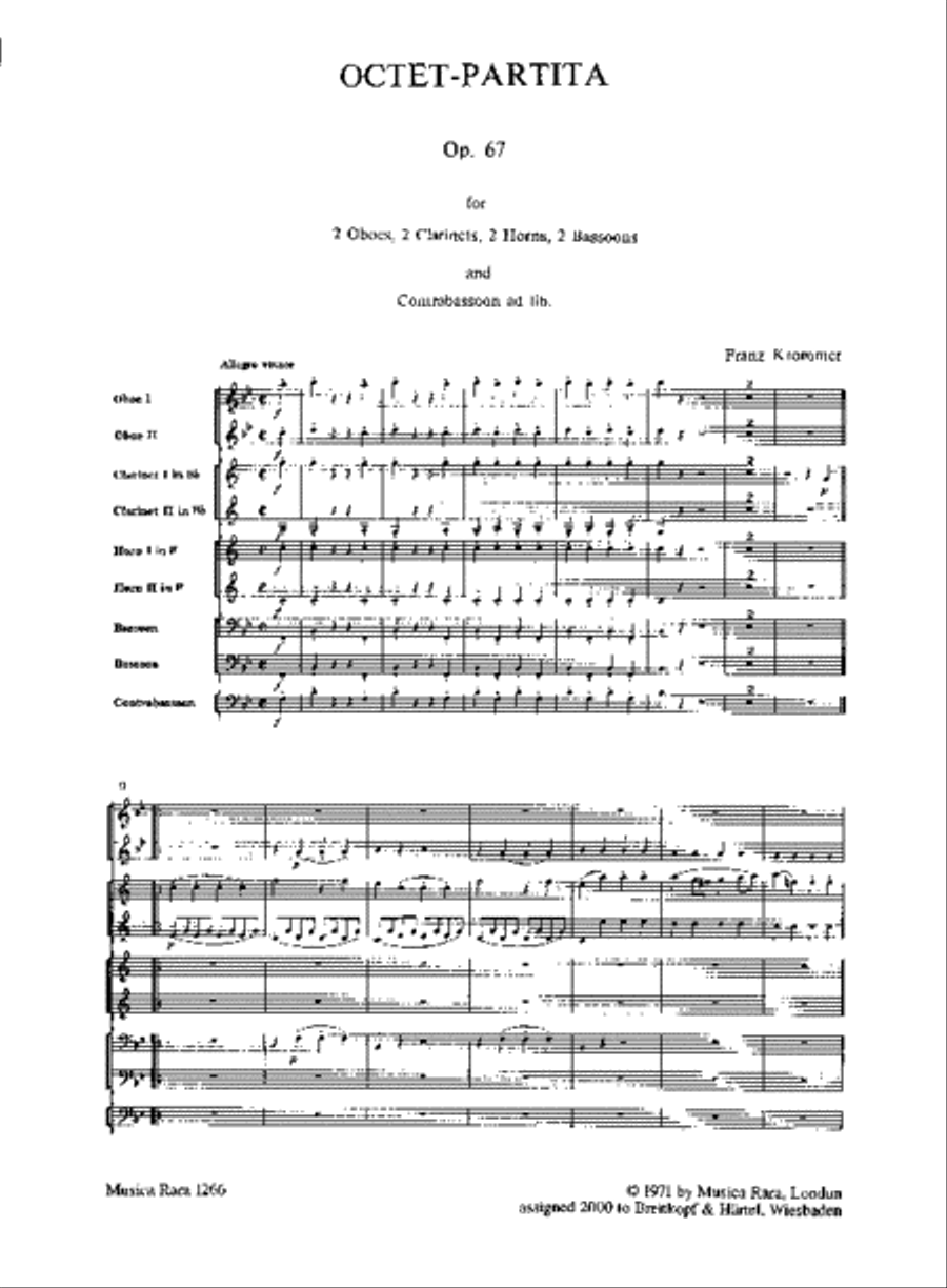 Octet Partita in Bb major Op. 67 Chamber Music scores gallery preview page 2