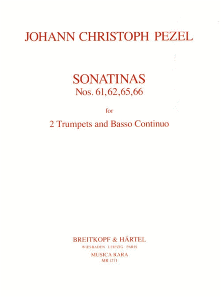 Sonatinas Nos. 61, 62, 65, 66 Score scores gallery preview page 1