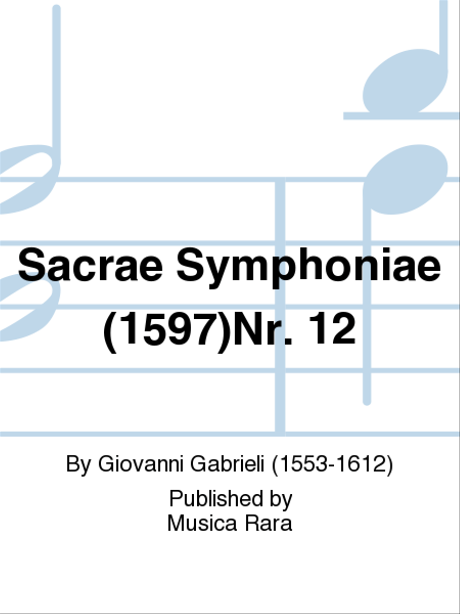 Sacrae Symphoniae (1597) Score scores gallery preview page 1