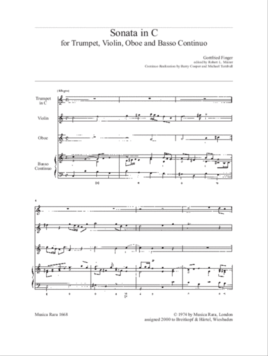 Sonata in C String Quartet scores gallery preview page 2