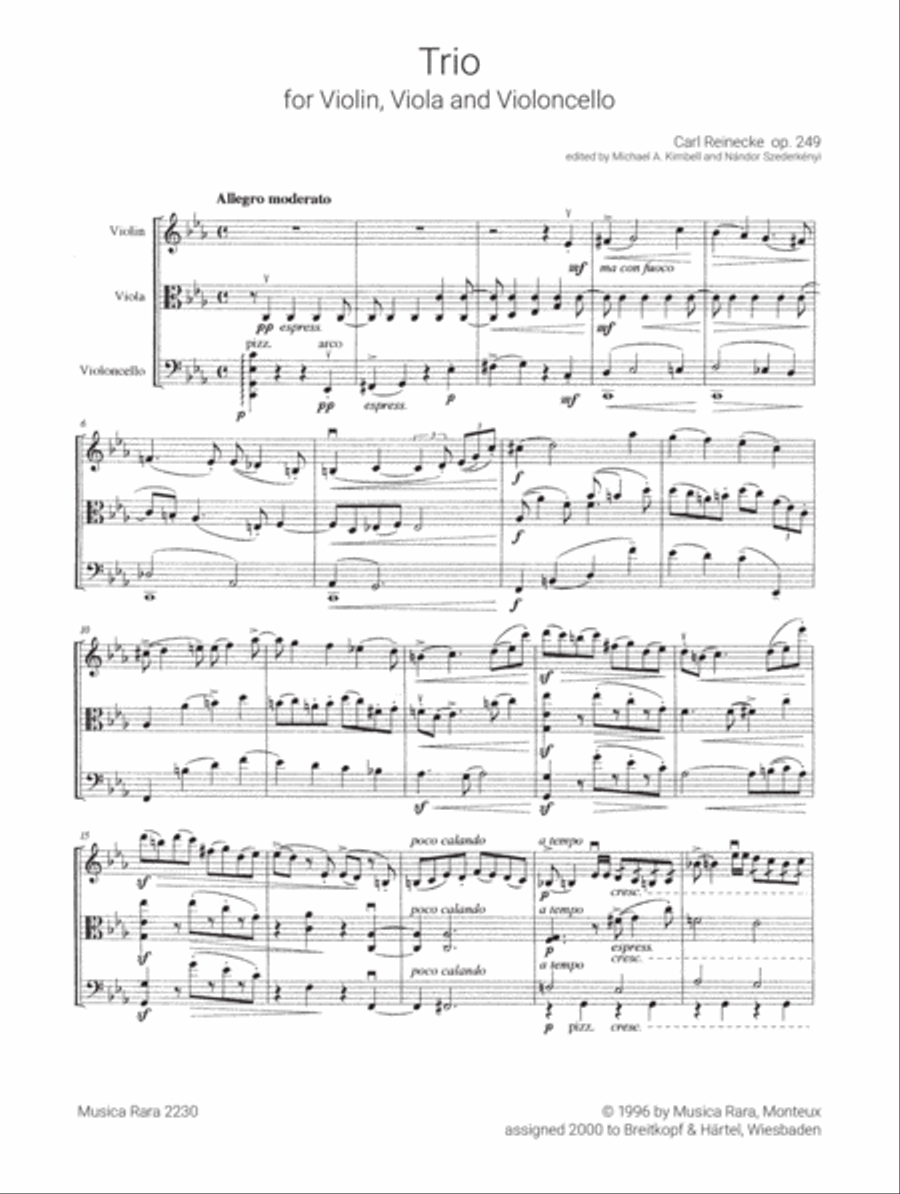 String Trio in C minor Op. 249 String Trio scores gallery preview page 2