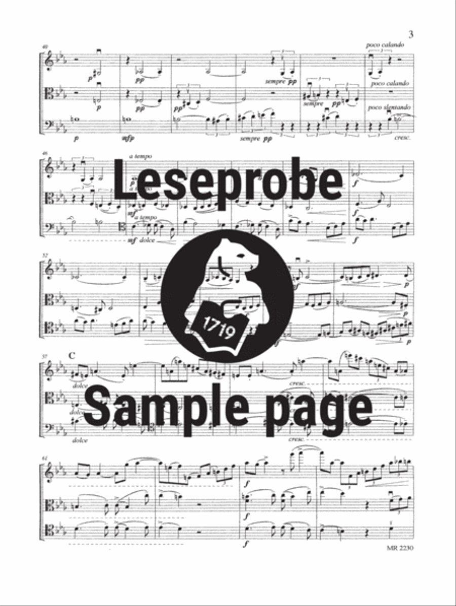 String Trio in C minor Op. 249 String Trio scores gallery preview page 4
