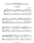 Little Suite in Baroque Style Piano scores gallery preview page 3