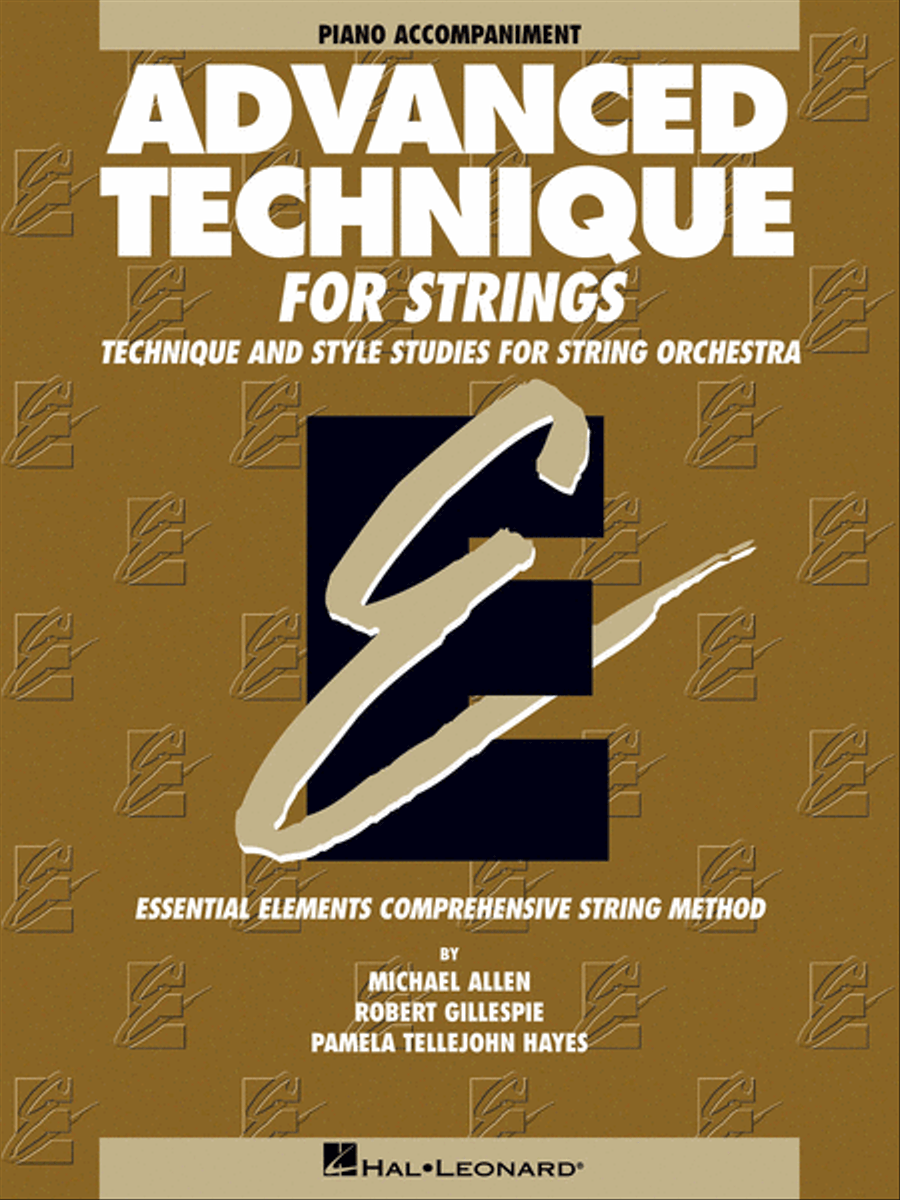 Advanced Technique for Strings (Essential Elements series) Piano Accompaniment scores gallery preview page 1