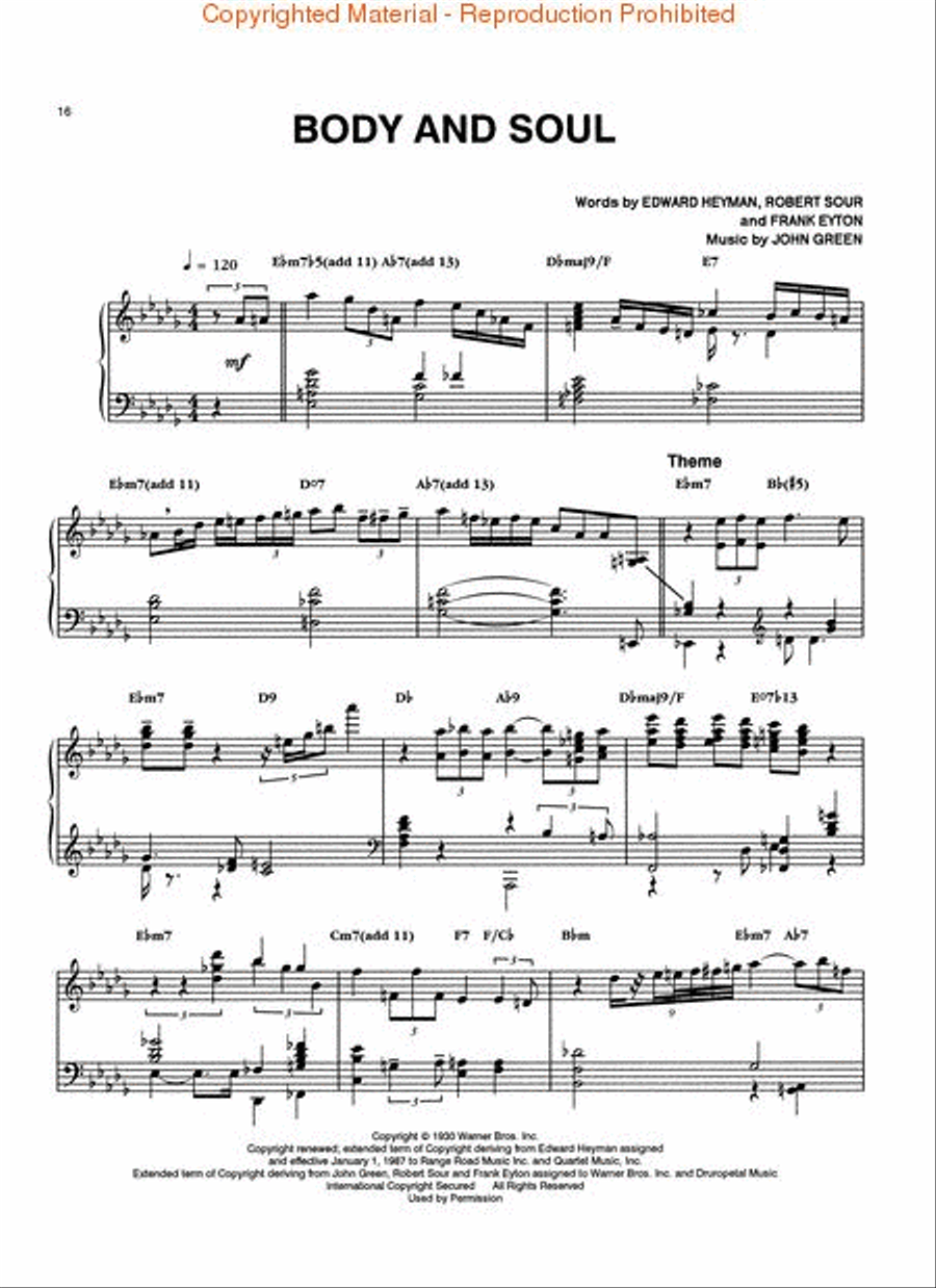 The Teddy Wilson Collection Piano scores gallery preview page 3