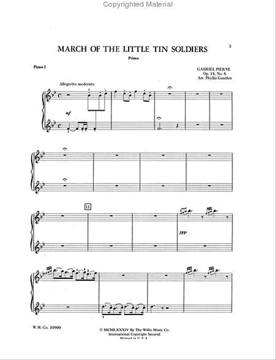 March of the Little Tin Soldiers Piano scores gallery preview page 3