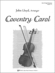 Coventry Carol - Score