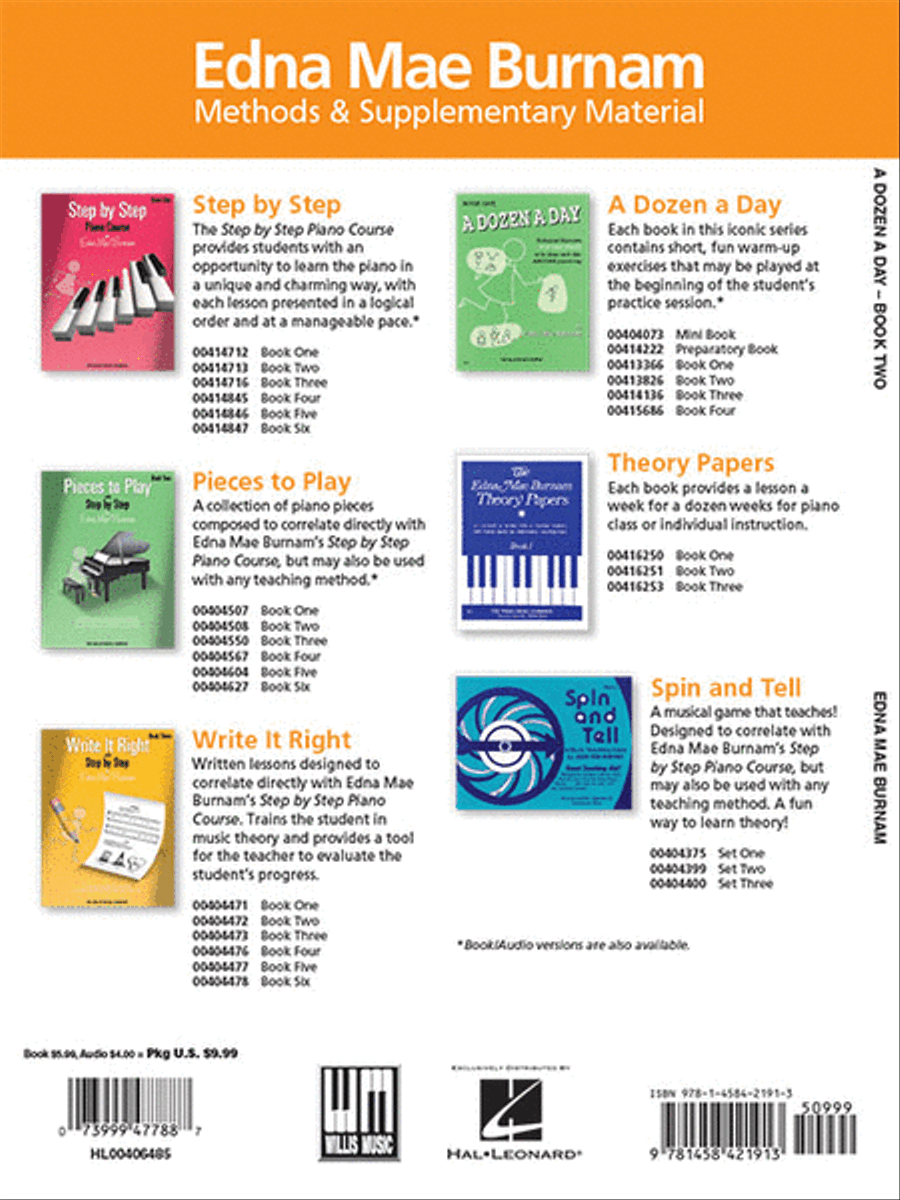 A Dozen a Day Book 2 – Book/Audio Piano Method scores gallery preview page 4