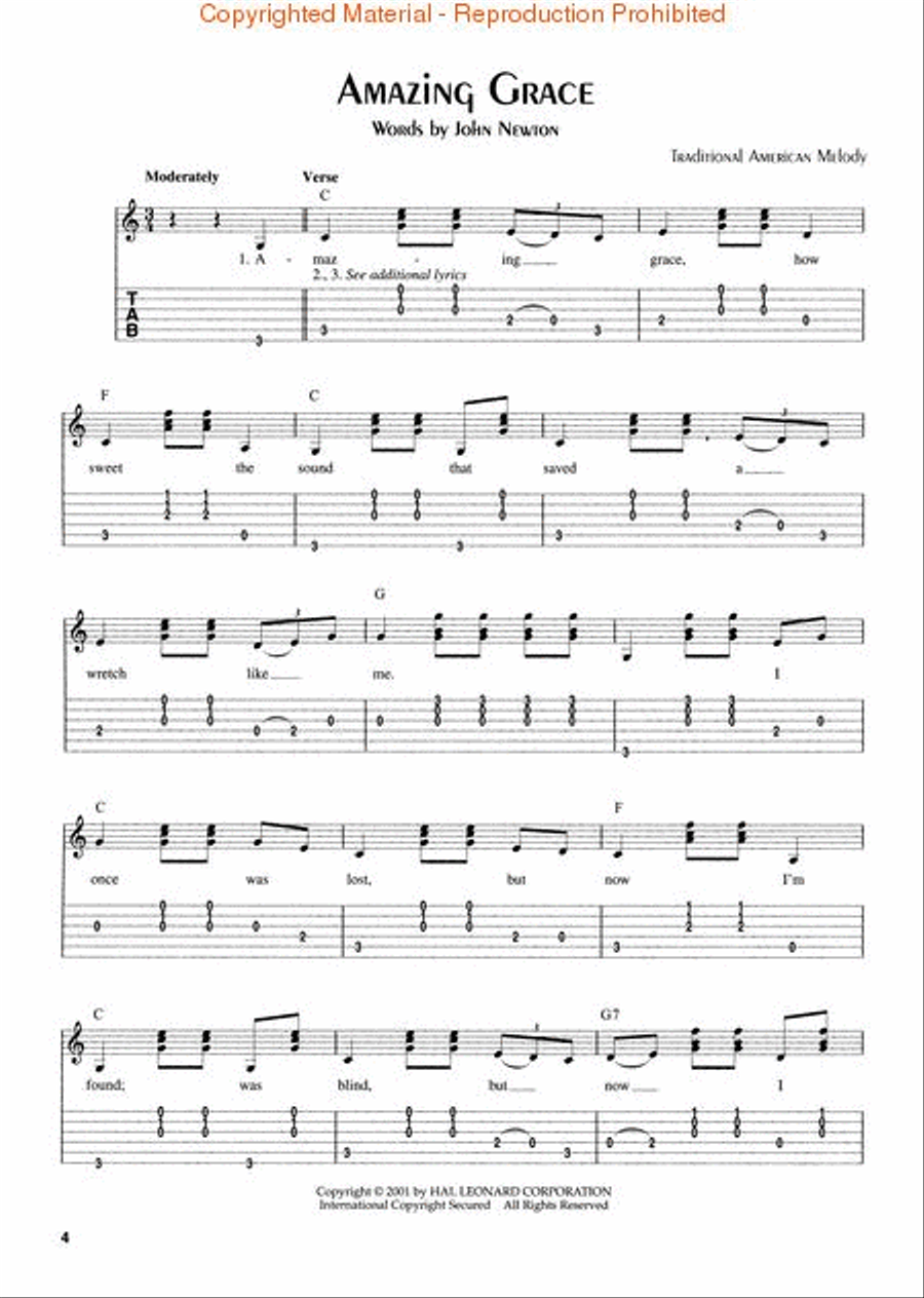 Gospel Guitar Songbook Electric Guitar scores gallery preview page 2