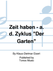 Zeit haben - a. d. Zyklus 