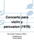 Concerto para violin y percusion (1976)