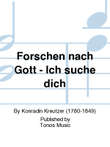 Forschen nach Gott - Ich suche dich