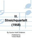 III. Streichquartett (1958)