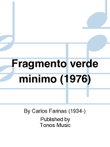 Fragmento verde minimo (1976)
