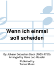Wenn ich einmal soll scheiden