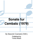 Sonate fur Cembalo (1979)