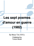 Les sept poemes d'amour en guerre (1982)