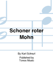 Schoner roter Mohn
