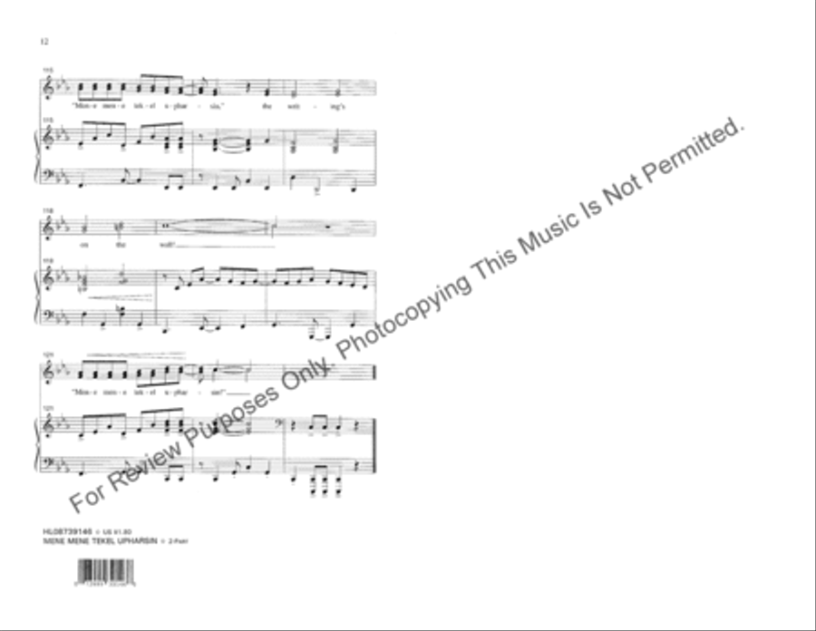 Mene Mene Tekel Upharsin Mene Mene Tekel Upharsin 2-Part scores gallery preview page 7