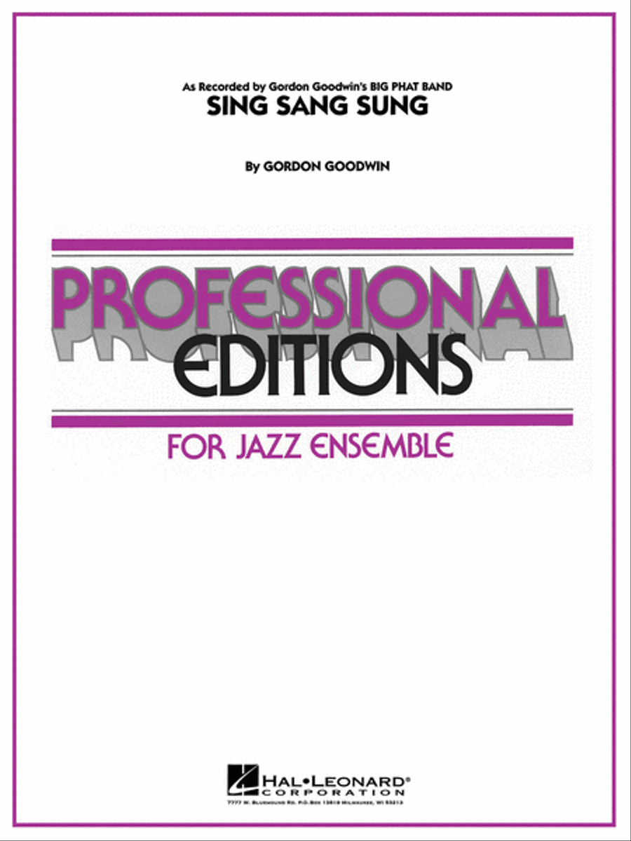 Sing Sang Sung Sing Sang Sung Jazz Ensemble scores gallery preview page 1