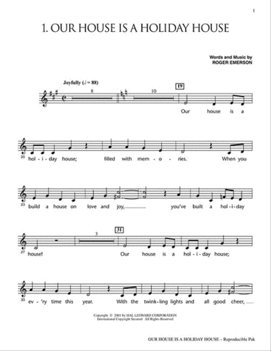 Our House Is a Holiday House - Teacher's Edition Choir scores gallery preview page 2