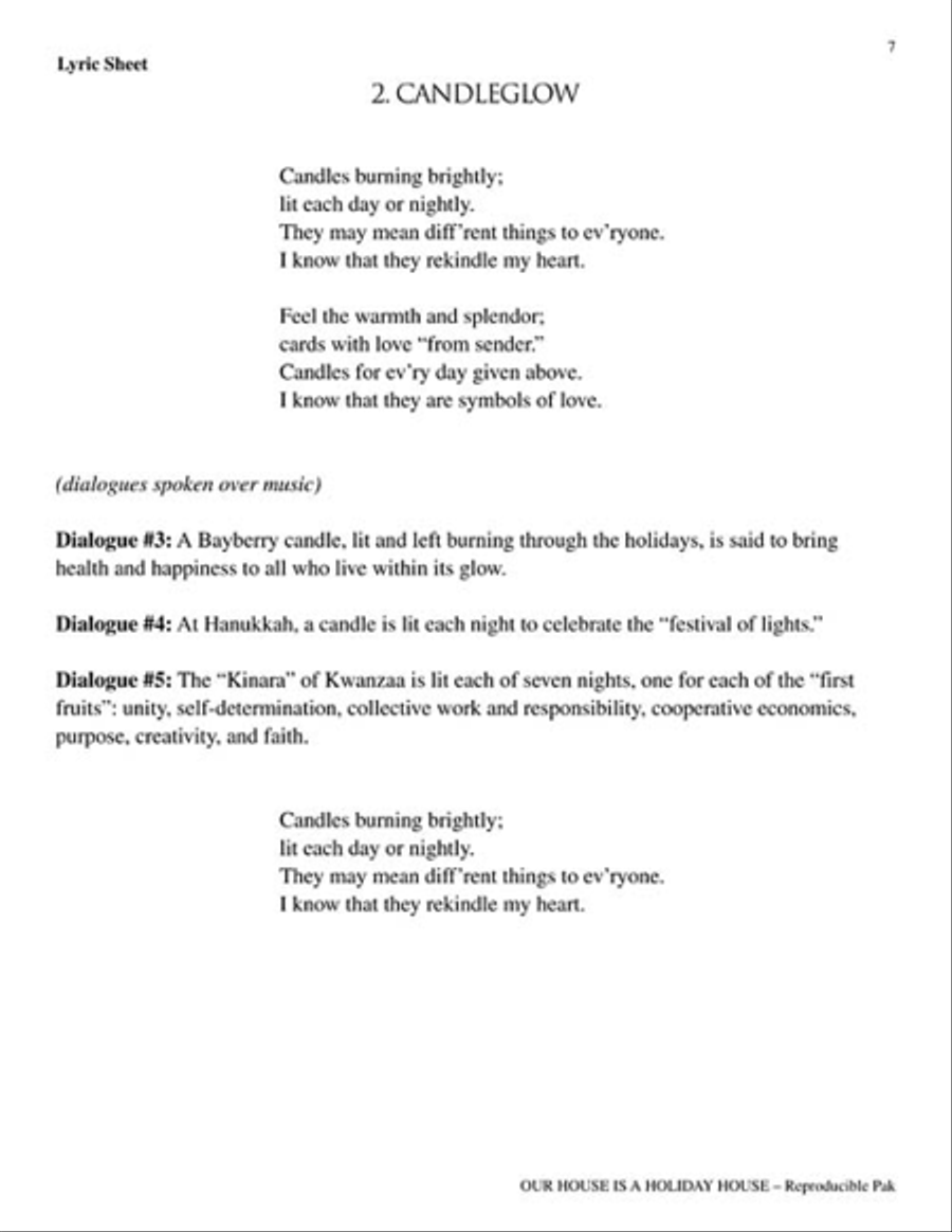 Our House Is a Holiday House - Teacher's Edition Choir scores gallery preview page 3