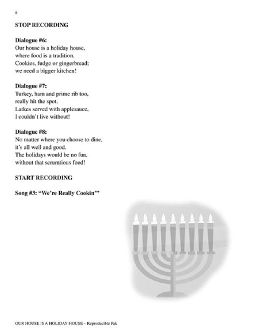 Our House Is a Holiday House - Teacher's Edition Choir scores gallery preview page 4