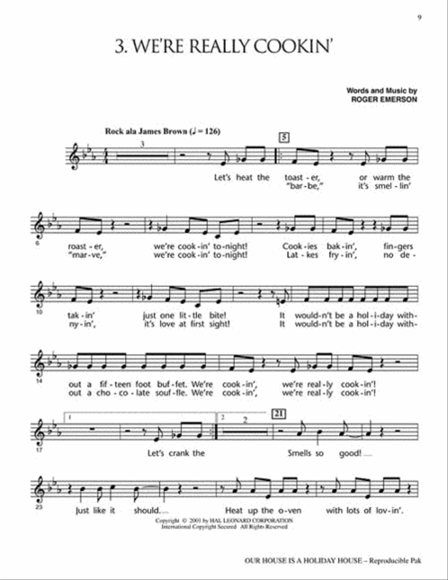 Our House Is a Holiday House - Teacher's Edition Choir scores gallery preview page 5