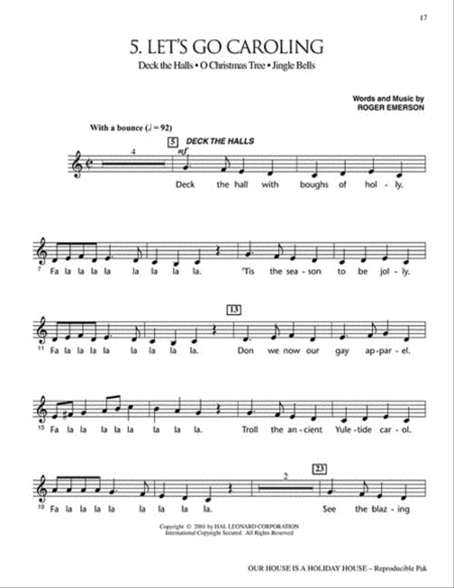 Our House Is a Holiday House - Teacher's Edition Choir scores gallery preview page 7