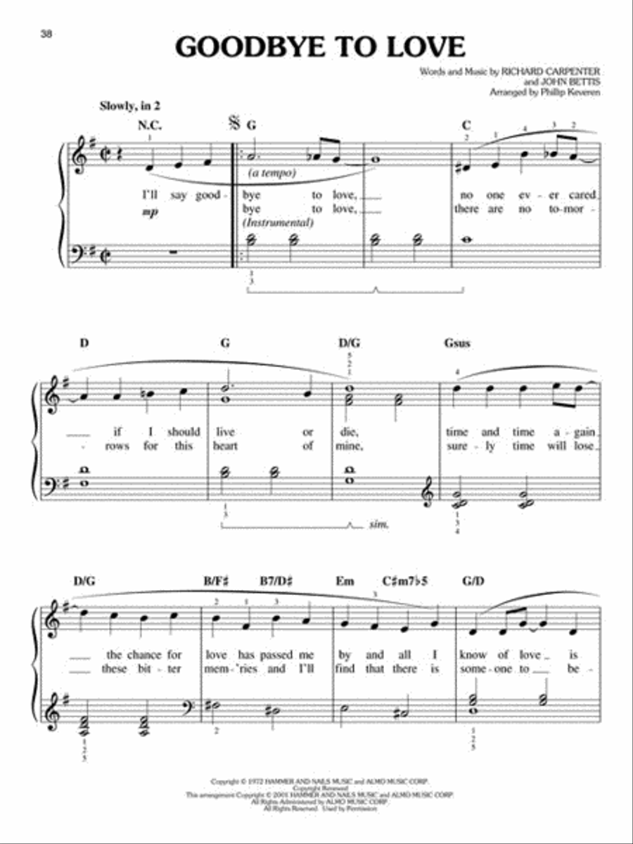 Pop Ballads Easy Piano scores gallery preview page 3
