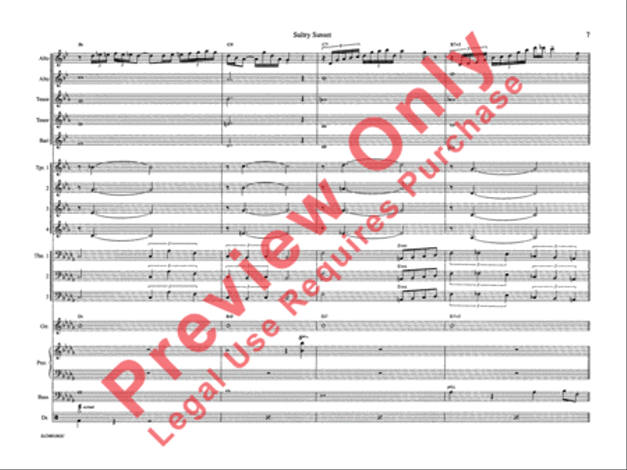 Sultry Sunset Sultry Sunset Jazz Ensemble scores gallery preview page 12