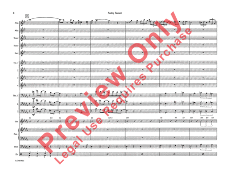 Sultry Sunset Sultry Sunset Jazz Ensemble scores gallery preview page 13