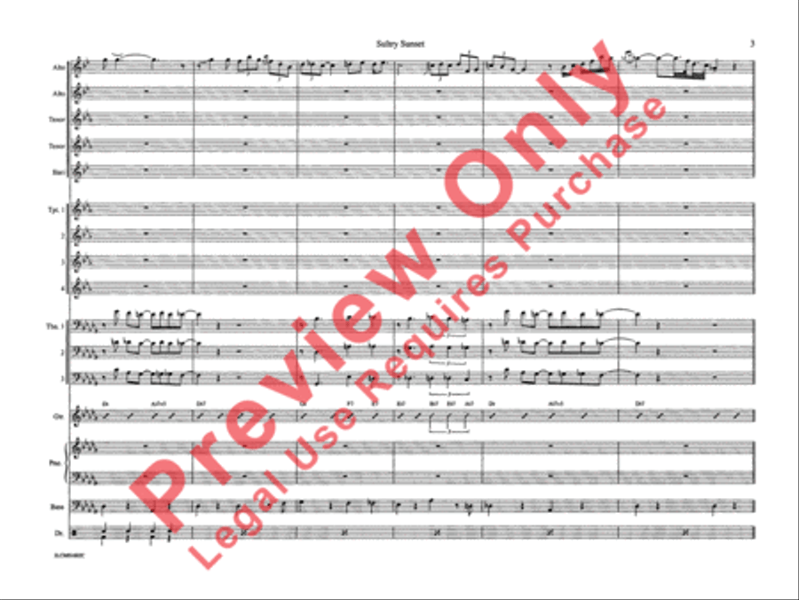 Sultry Sunset Sultry Sunset Jazz Ensemble scores gallery preview page 8
