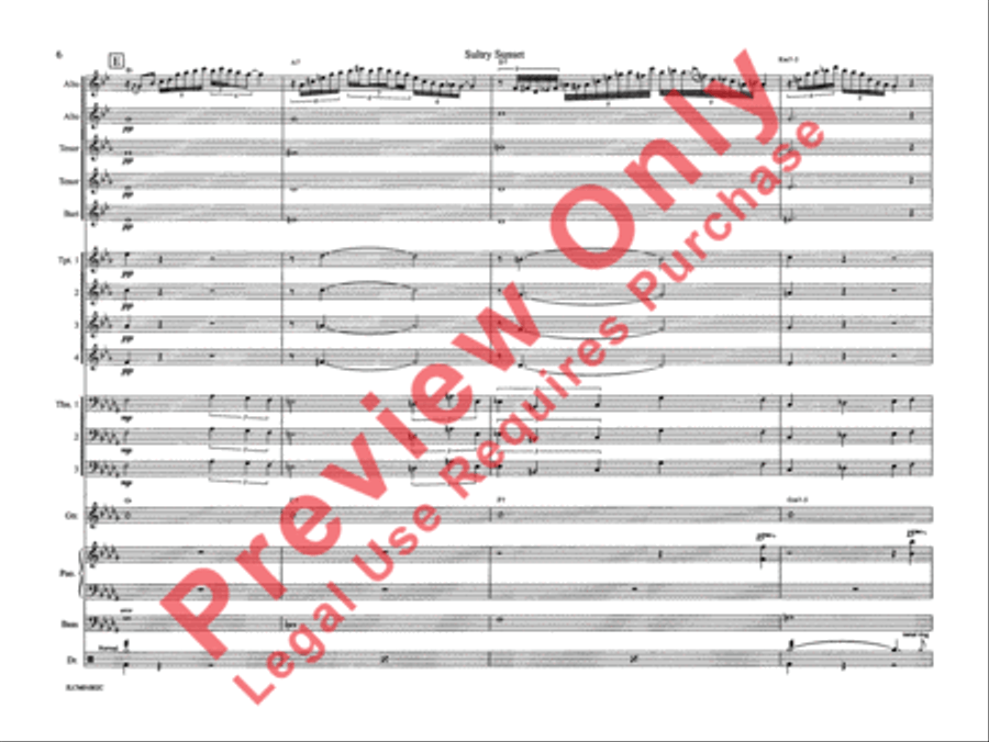 Sultry Sunset Sultry Sunset Jazz Ensemble scores gallery preview page 11