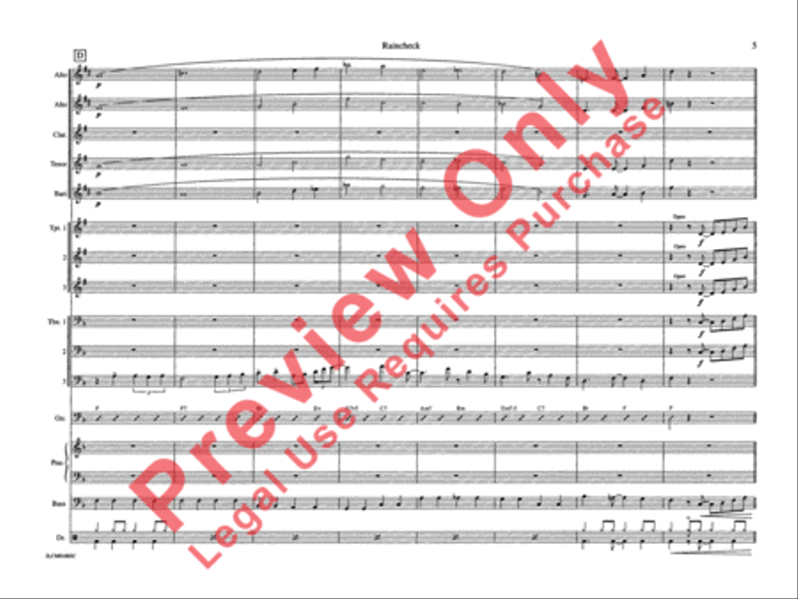 Raincheck Raincheck Jazz Ensemble scores gallery preview page 12