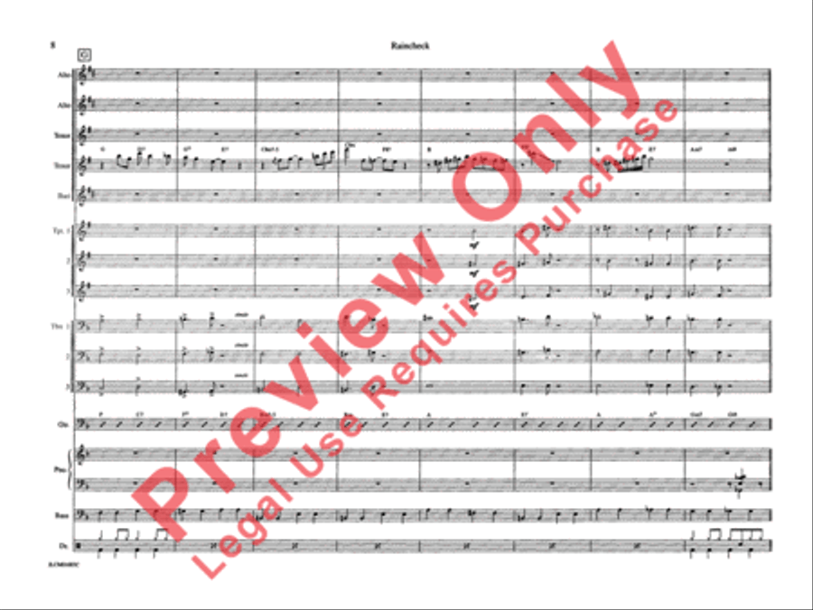 Raincheck Raincheck Jazz Ensemble scores gallery preview page 15