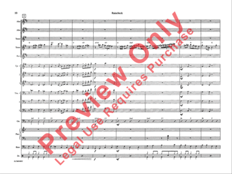 Raincheck Raincheck Jazz Ensemble scores gallery preview page 17