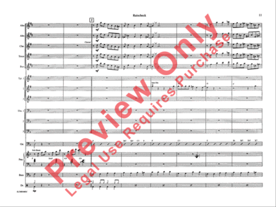 Raincheck Raincheck Jazz Ensemble scores gallery preview page 18