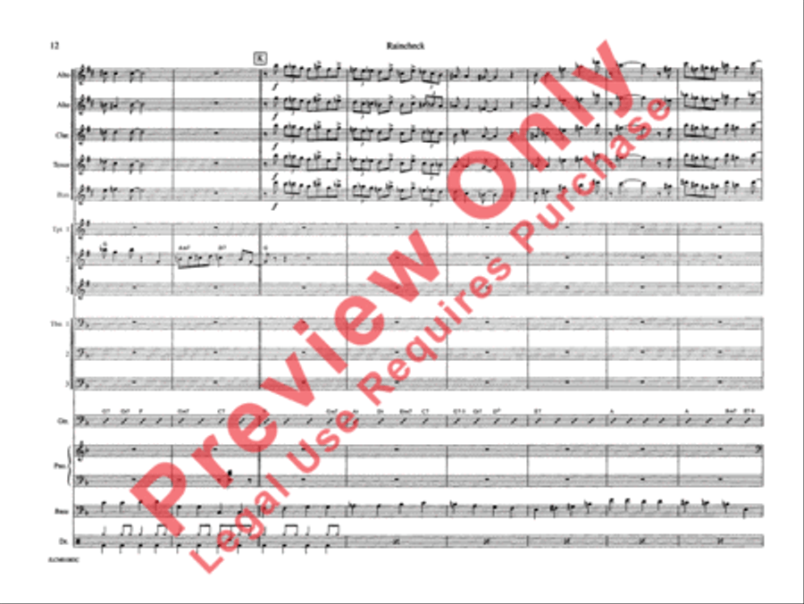 Raincheck Raincheck Jazz Ensemble scores gallery preview page 19