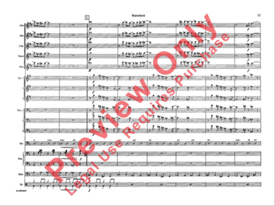 Raincheck Raincheck Jazz Ensemble scores gallery preview page 20