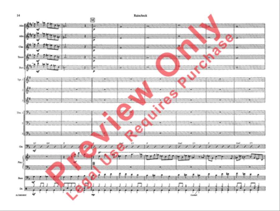 Raincheck Raincheck Jazz Ensemble scores gallery preview page 21