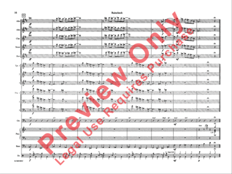 Raincheck Raincheck Jazz Ensemble scores gallery preview page 23