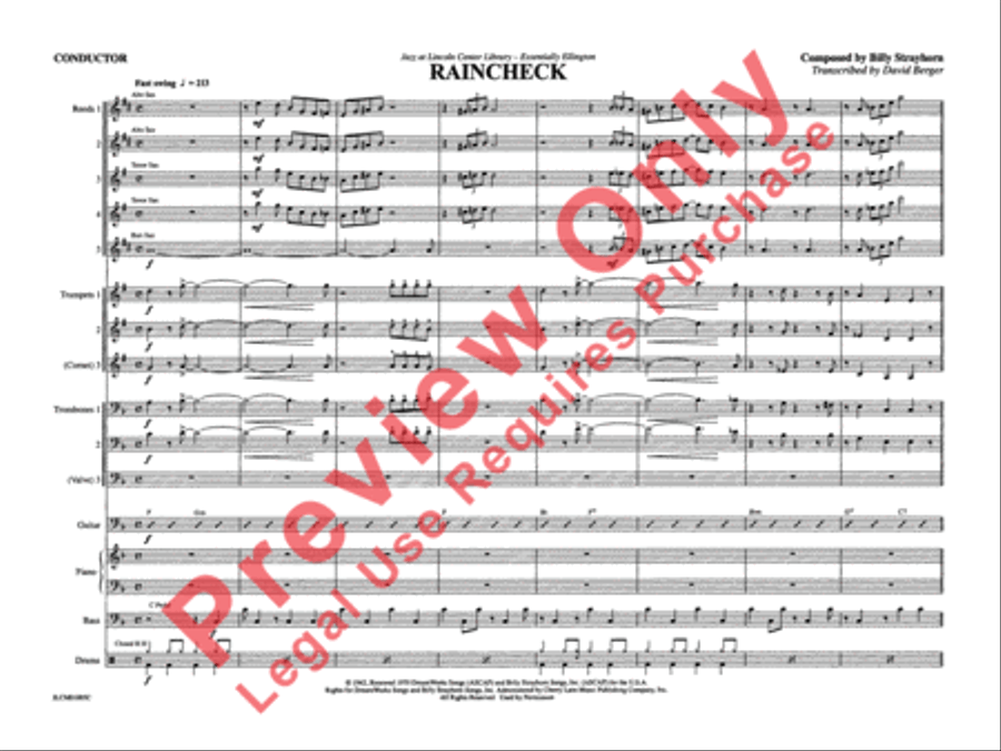 Raincheck Raincheck Jazz Ensemble scores gallery preview page 8